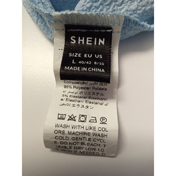 Shein Women's Blue Mini Dress Size Large - Picture 6 of 7